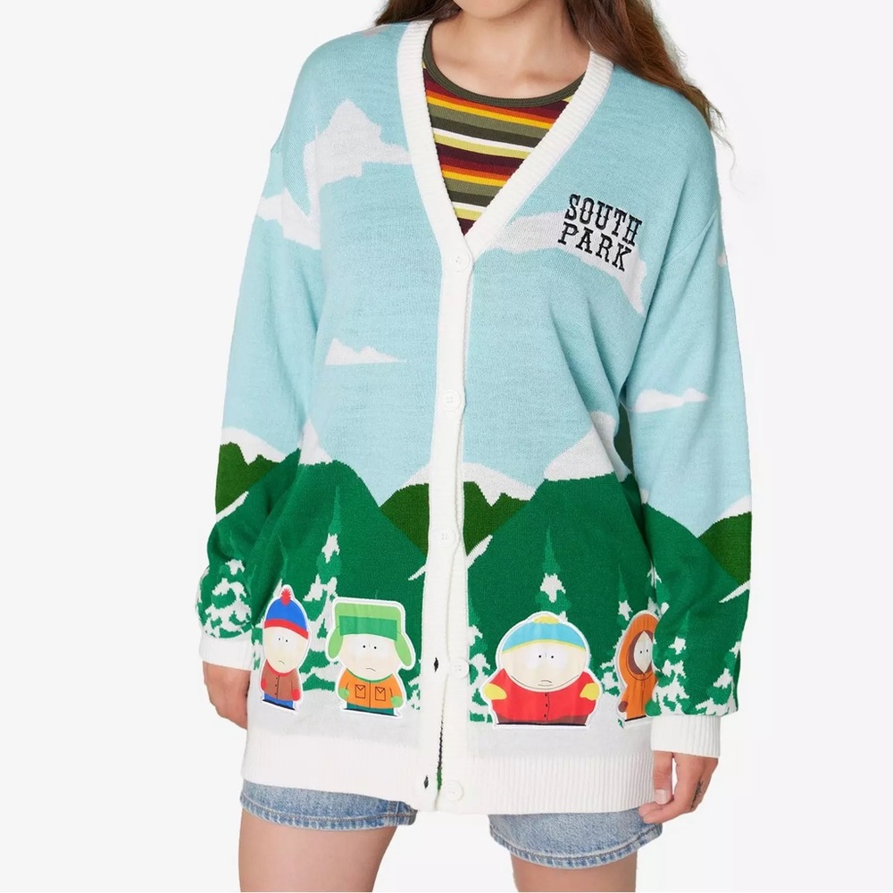 South Park Group Mountains Cardigan Hot Topic